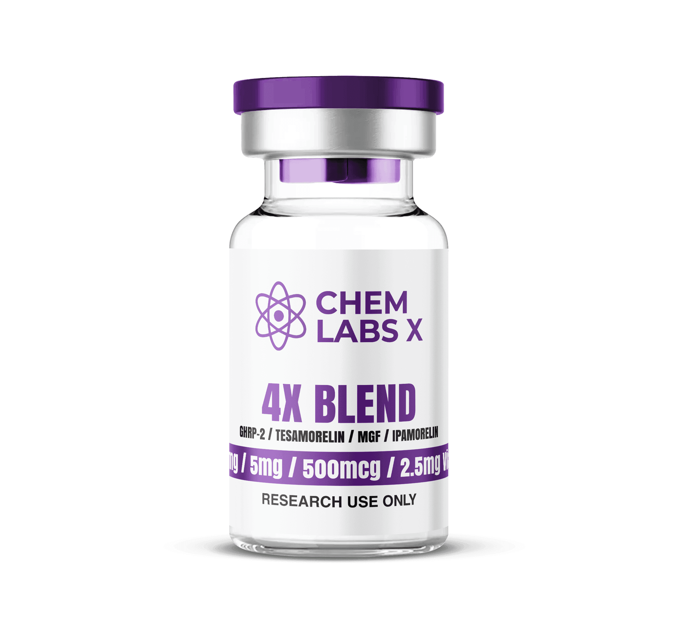 4X Blend GHRP-2 (5mg) / Tesamorelin (5mg) / MGF (500mcg) / Ipamorelin (2.5mg)
